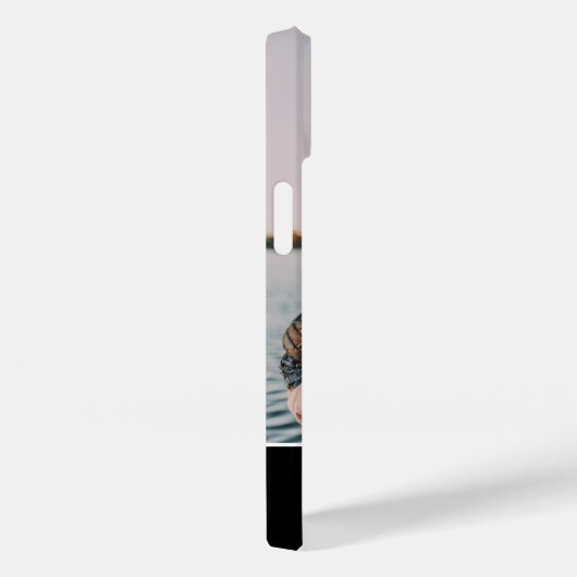 Benutzerdefinierter Foto Schwarz-weißer Kalligrafi Case-Mate iPhone Hülle (Rückseite / Rechts)