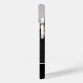 Benutzerdefinierter Foto Schwarz-weißer Kalligrafi Case-Mate iPhone Hülle (Rückseite / Links)