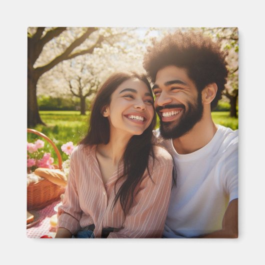 Benutzerdefinierter Foto-Speicher Magnet (Vorne)