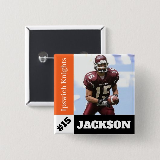 Benutzerdefinierter Foto-Sportschalter / Button-Fu Button (Vorne & Hinten)