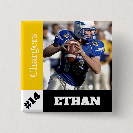 Benutzerdefinierter Foto-Sportschalter / Button-Fu Button (Vorderseite)