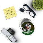 Benutzerdefinierter Foto-Sportschalter / Button-Fu Button<br><div class="desc">Unterstützen Sie die sportlichen Aktivitäten Ihres Kindes mit diesem maßgeschneiderten sportlichen Button. Ideal für Seniorennächte! Erhältlich in verschiedenen Größen. Viele Optionen zum Anpassen.</div>