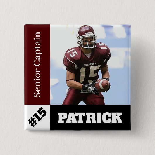 Benutzerdefinierter Foto-Sportschalter / Button-Fu Button (Vorderseite)