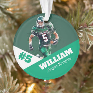 Benutzerdefinierter Foto-Sportschalter / Button-Fu Ornament