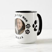 Benutzerdefinierter Foto-Stolz Katzenmutter-Kaffee Tasse (VorderseiteRechts)