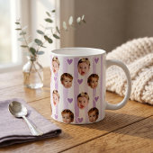 Benutzerdefinierter Foto-Streifenbecher | Süßes Ba Kaffeetasse