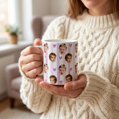 Benutzerdefinierter Foto-Streifenbecher | Süßes Ba Kaffeetasse