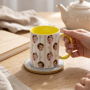 Benutzerdefinierter Foto-Streifenbecher   Süßes Ba Tasse