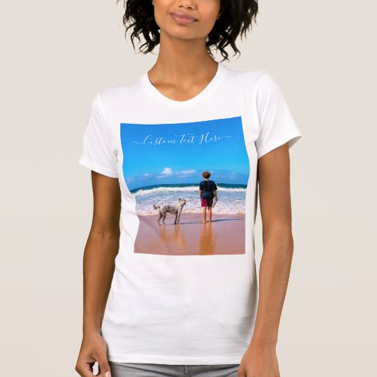Benutzerdefinierter Foto-T - Shirt mit Ihren Fotos (Vorderseite)