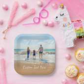 Benutzerdefinierter Foto-Teller personalisiert Pappteller (Party)