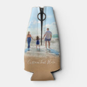 Benutzerdefinierter Foto Text Ihr eigenes Design F Flaschenkühler (Rückseite)