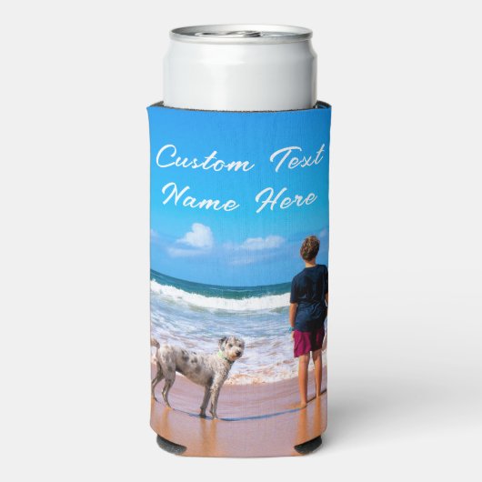 Benutzerdefinierter Foto-Text kann Geschenke mit I Selters Dosenkühler (Seltzer Rückseite)