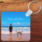 Benutzerdefinierter Foto Text Schlüsselanhänger Ih (Rückseite)