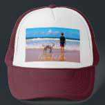 Benutzerdefinierter Foto Text Trucker Hat - Ihr So Truckerkappe<br><div class="desc">Benutzerdefiniertes Foto und Text - Ihr eigenes Design - Mein Haustier - Personalisierte Familie / Freunde oder Persönliches Geschenk - Fügen Sie Ihr Foto und Text hinzu - Vergrössern und verschieben oder entfernen und fügen Sie Elemente / Text mit Anpassungs-Tool! Wählen Sie / fügen Sie Ihre Lieblings-Schriftart / Textfarbe! Sie...</div>