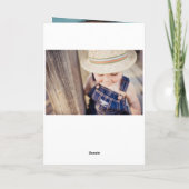 Benutzerdefinierter Foto Textentwurf Eigene geklap Karte (Rückseite)