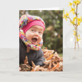 Benutzerdefinierter Foto Textentwurf Eigene geklap Karte (Gelbe Blume)