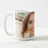 Benutzerdefinierter Foto Textentwurf Kaffeetasse (Links)