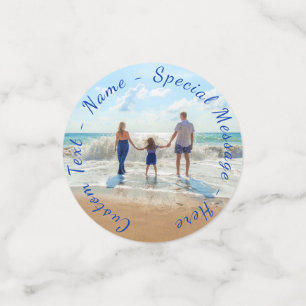 Benutzerdefinierter Foto Textname Konfigurieren Si Konfetti