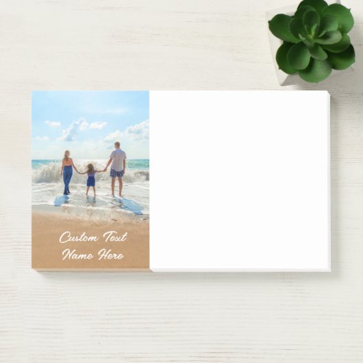 Benutzerdefinierter Foto-Textname Post-it Klebezettel (Büro)