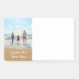 Benutzerdefinierter Foto-Textname Post-it Klebezettel