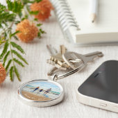 Benutzerdefinierter Foto Textname Schlüsselanhänge Schlüsselanhänger (Seite)