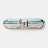 Benutzerdefinierter Foto Textname Skateboard Ihr F (Horizontal)