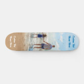Benutzerdefinierter Foto Textname Skateboard Ihr F (Horizontal)