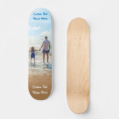 Benutzerdefinierter Foto Textname Skateboard Ihr F (Vorderseite)