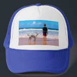 Benutzerdefinierter Foto Trucker-Hut mit Ihrem Fot Truckerkappe<br><div class="desc">Custom Foto Hats - Ihr eigenes Design - Personalisierte Familie / Freunde oder Personal Caps Geschenk - Fügen Sie Ihr Foto / Text - Neu formatieren und verschieben oder entfernen und fügen Sie Elemente / Text mit Anpassungs-Tool ! Wählen Sie / fügen Sie Ihre Lieblings-Schriftart / Textfarbe! Sie können dieses...</div>