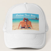 Benutzerdefinierter Foto-Trucker-Hut mit Ihren Fot Truckerkappe (Vorderseite)