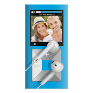 Benutzerdefinierter Foto- und Songname-MP3-Player Poster