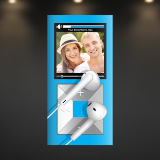 Benutzerdefinierter Foto- und Songname-MP3-Player Poster