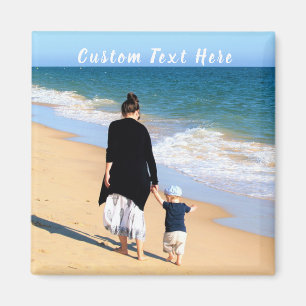 Benutzerdefinierter Foto- und Textmagnet - Eigene Magnet