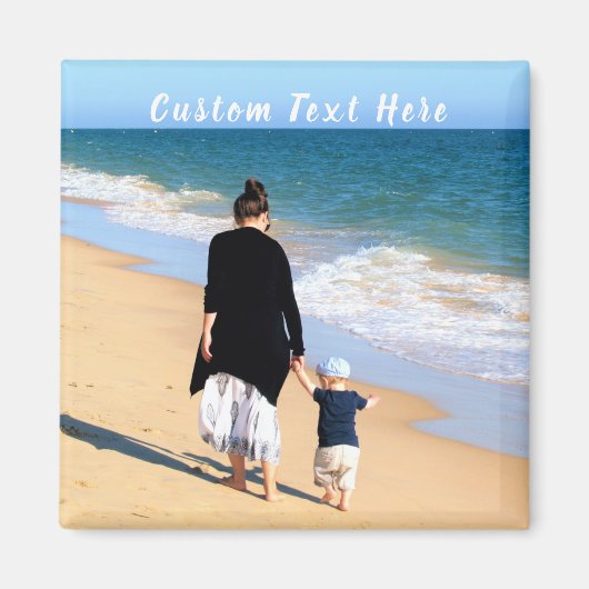 Benutzerdefinierter Foto- und Textmagnet - Eigene Magnet (Vorne)