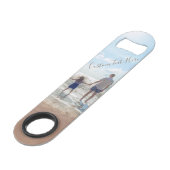 Benutzerdefinierter Foto- und Textschlüssel für da Speed Flaschenöffner (Rückseite Schrägansicht)