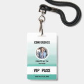Benutzerdefinierter Foto VIP Abzeichen für alle Zu Ausweis (Front with Lanyard)