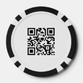 Benutzerdefinierter Foto-Werbe-QR-Code doppelseiti Pokerchips (Rückseite)