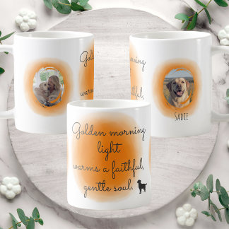 Benutzerdefinierter Fotobecher mit Pastellorange L Kaffeetasse
