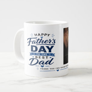 Benutzerdefinierter Fotobecher zum Vatertag – Best Jumbo-Tasse