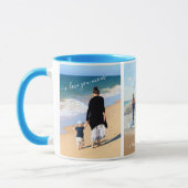 Benutzerdefinierter Fotocollage-Text - Ich Liebe M Tasse (Links)