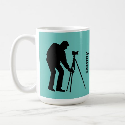 Benutzerdefinierter Fotograf Kaffeetasse (Links)