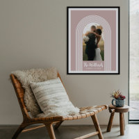 Benutzerdefinierter Fotokunst-Druck mit rosa lomba