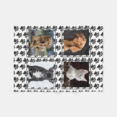 Benutzerdefinierter Fotolack-Paws Hund Lover Fleecedecke (Vorderseite (Horizontal))
