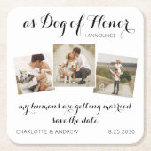 Benutzerdefinierter Fotolackenhund speichert die D Rechteckiger Pappuntersetzer (Vorderseite)