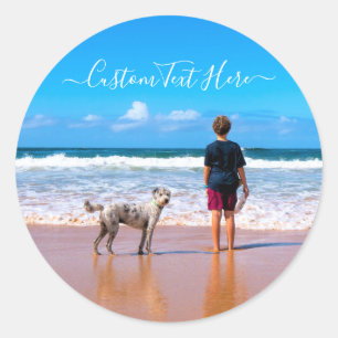 Benutzerdefinierter Fotosticker mit Ihren Fotos un Runder Aufkleber
