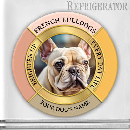 Benutzerdefinierter Französischer Bulldogge Goldra Magnet