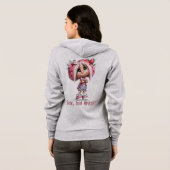Benutzerdefinierter frecher Erdbeere Hoodie (Schwarz voll)