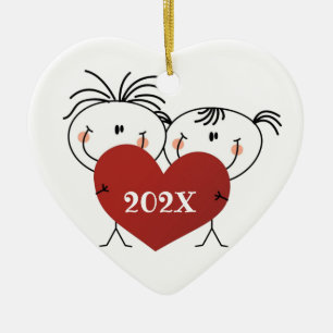 Benutzerdefinierter Freundschafts-Weihnachts-Keram Keramik Ornament