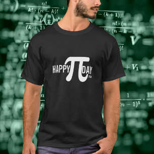 Benutzerdefinierter Froher Pi-Tag mit Jahr und Pi- T-Shirt