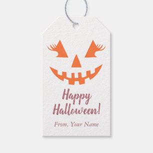 Benutzerdefinierter Fröhlicher Halloween-Kürbis mi Geschenkanhänger